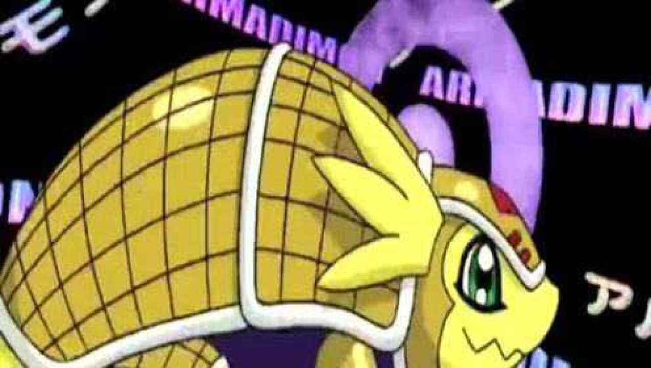 数码宝贝飞甲兽v仔兽合体进化