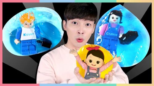 [凯利和玩具朋友们 ooho!可以握住的水?diy神奇水球