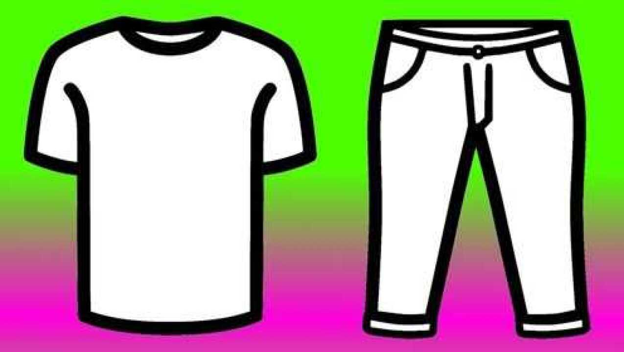 亲子简笔画小裤子小汗衫画画