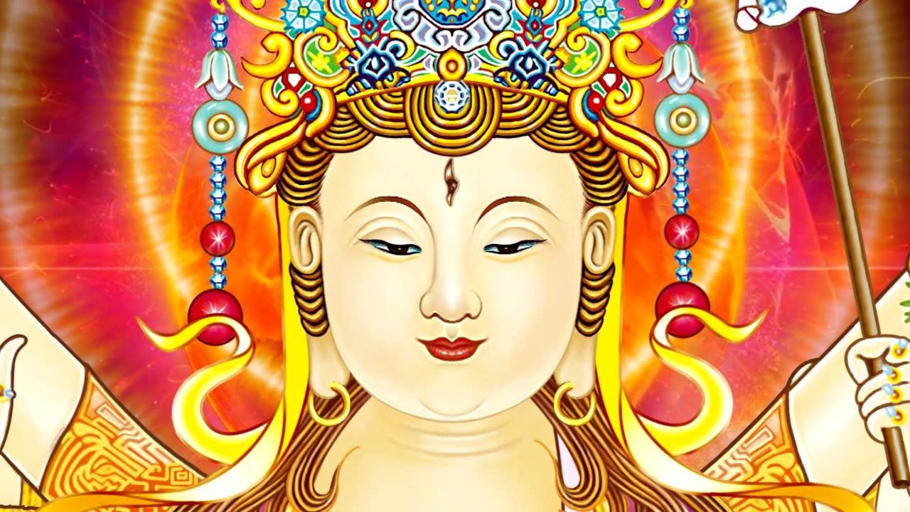 (观想辅助)准提佛母放光