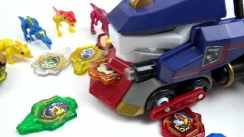 恐龙战士 谈恐龙火车 恐龙米德 暴龙玩具 核心演变玩具 儿童玩具