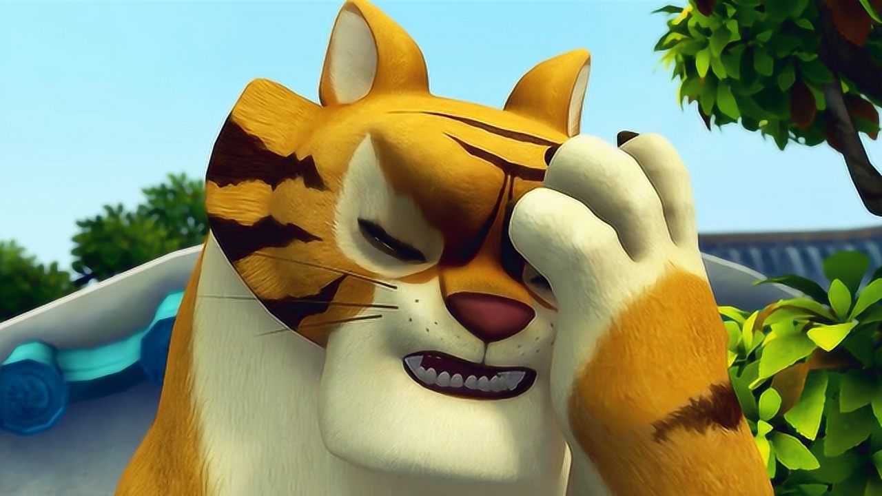 铁掌大师教熊大熊二舞龙,没想到熊大熊二太笨了,连大师都无语了