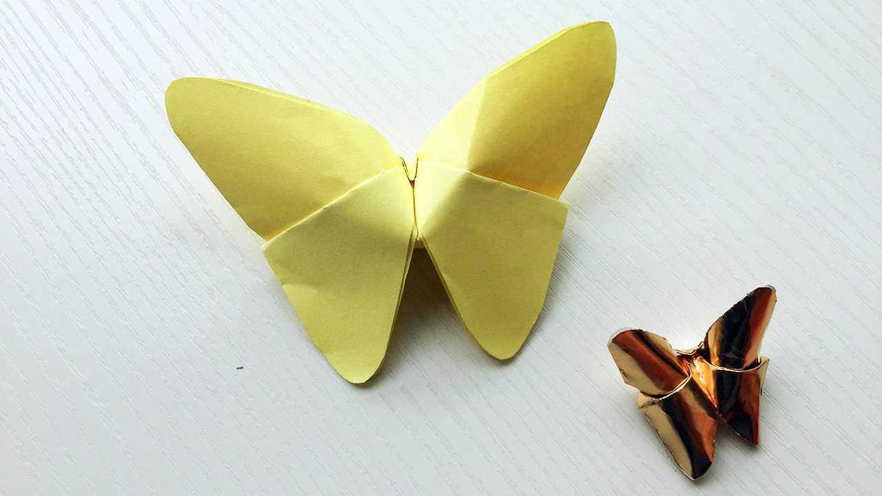 简易蝴蝶的折纸方法，教你怎样折一个蝴蝶_高清