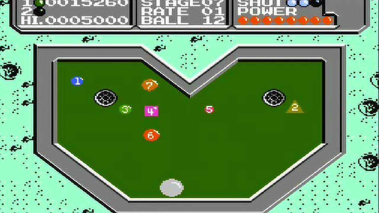 小握解说fc疯狂月宫桌球奇形怪状的花式撞球