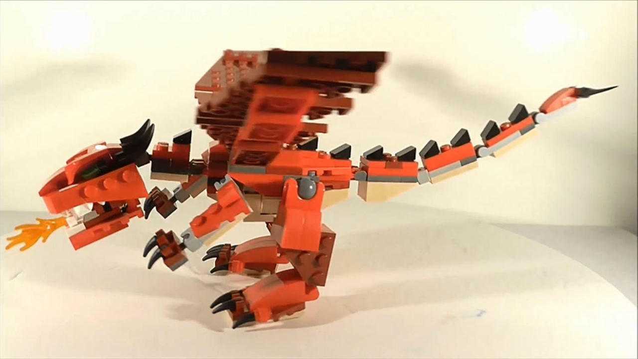 快速搭建乐高积木创意百变系列31032红色飞龙