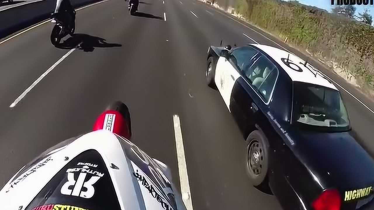 高速路上飙车党大战公路警察一路狂飙不眨眼结局意想不到