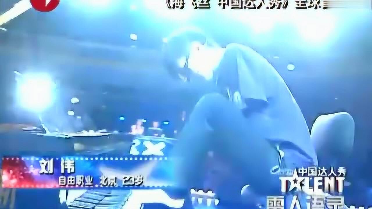 《中国达人秀》刘伟用脚弹钢琴震撼全场_高清