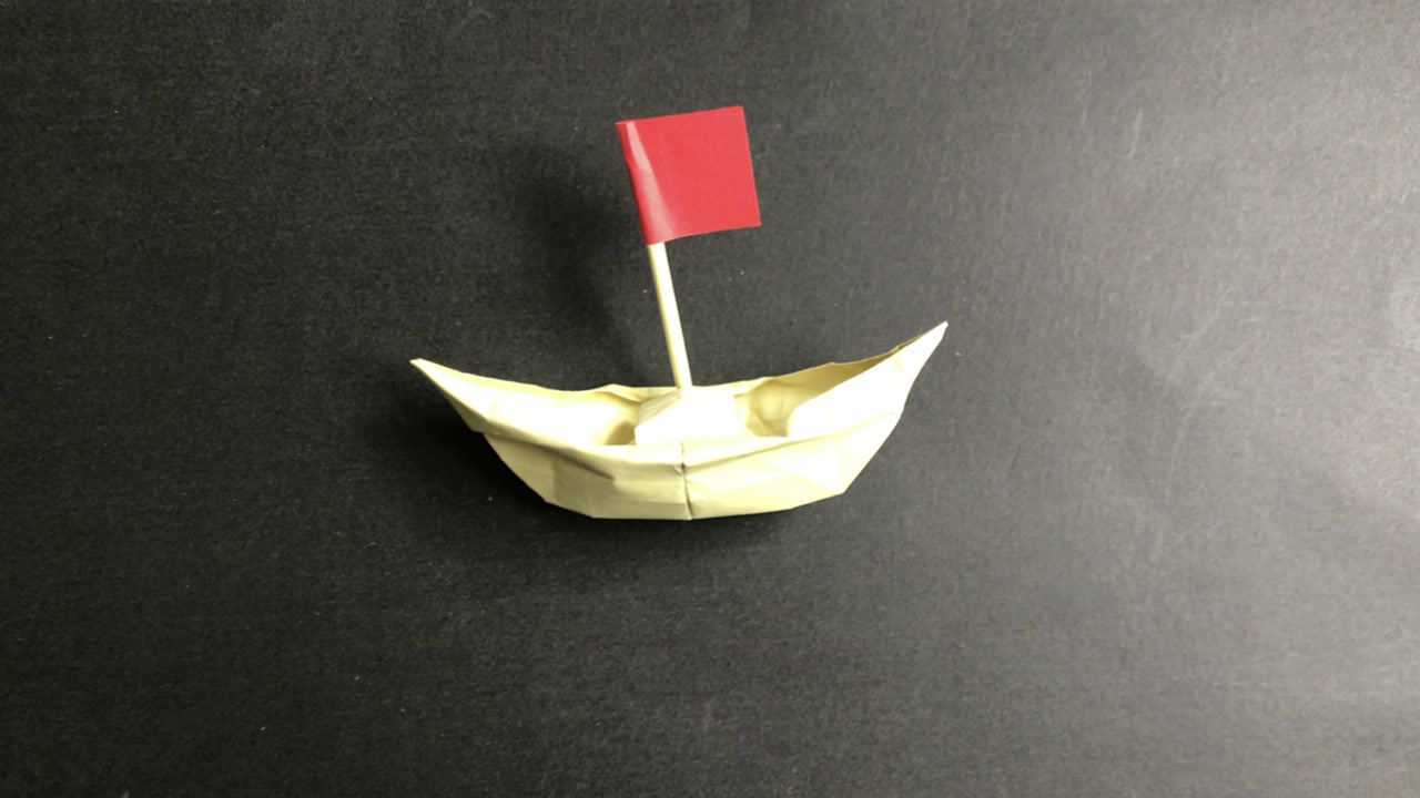 漂亮又好看的小纸船让你学到不一样的纸船折法