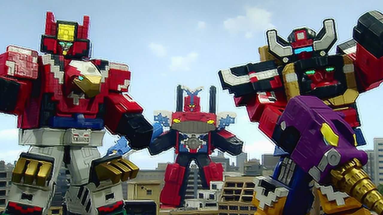 动物战队兽王者三大机器人登场,合力对决大怪兽