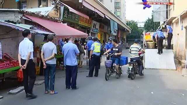 大沥城管在行动!沿街乱摆卖、店铺占道经营、夜间烧烤档无证照