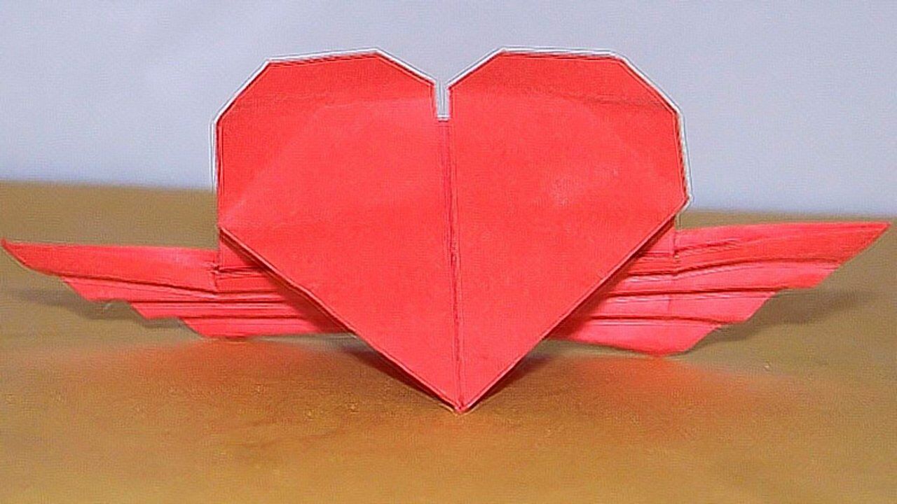 1分钟快速叠纸心,很多人见过就是不会,这次要认真学,超详细