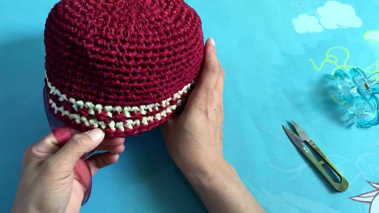 丝带帽子教程二