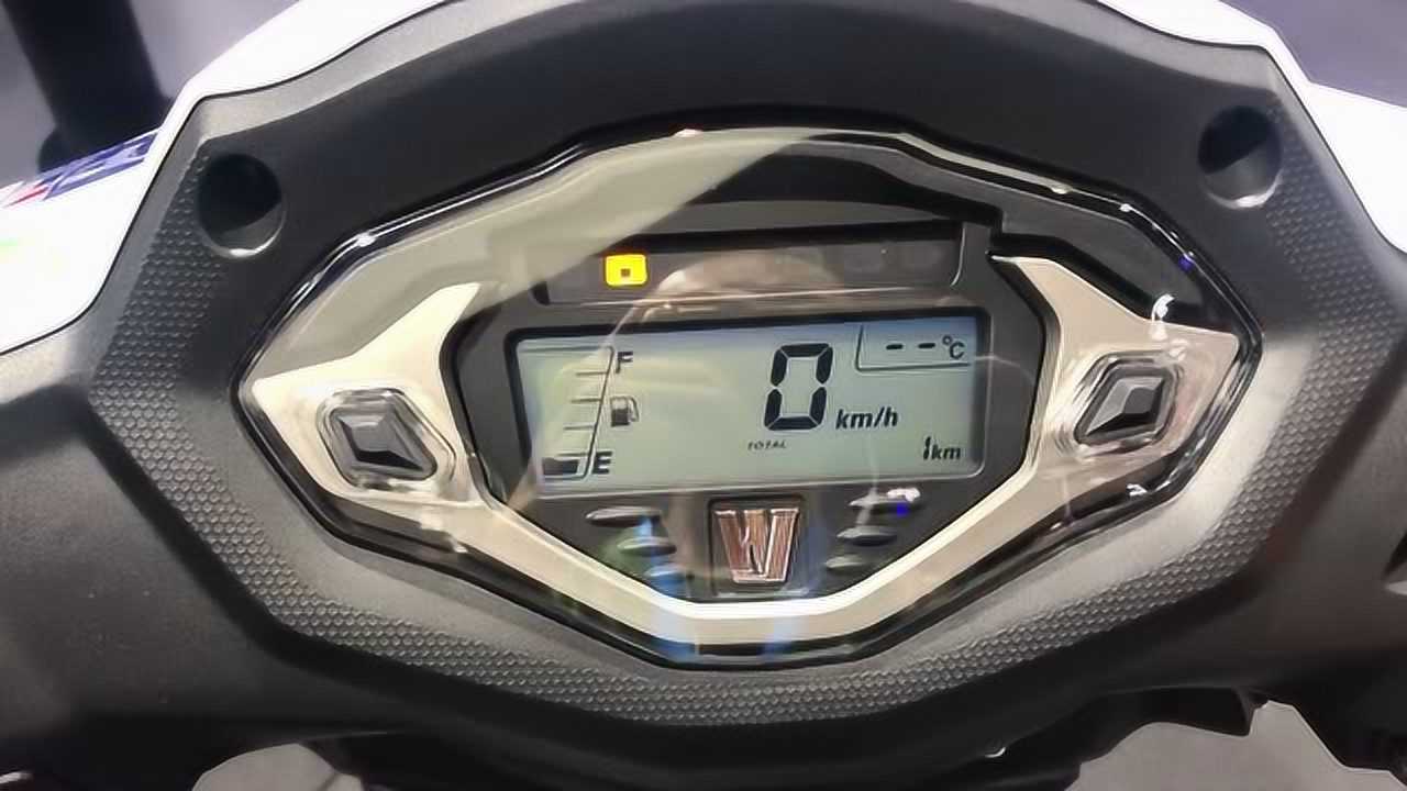 豪爵新款踏板usr125的液晶仪表还不错