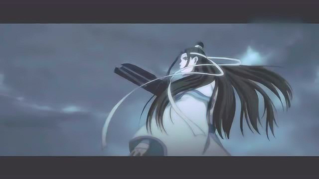 魔道祖师,蓝忘机琴剑合一,这也太帅了