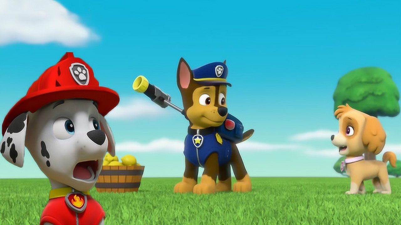 狗狗巡逻队 小砾最喜欢阿奇的发射器 汪汪队立大功