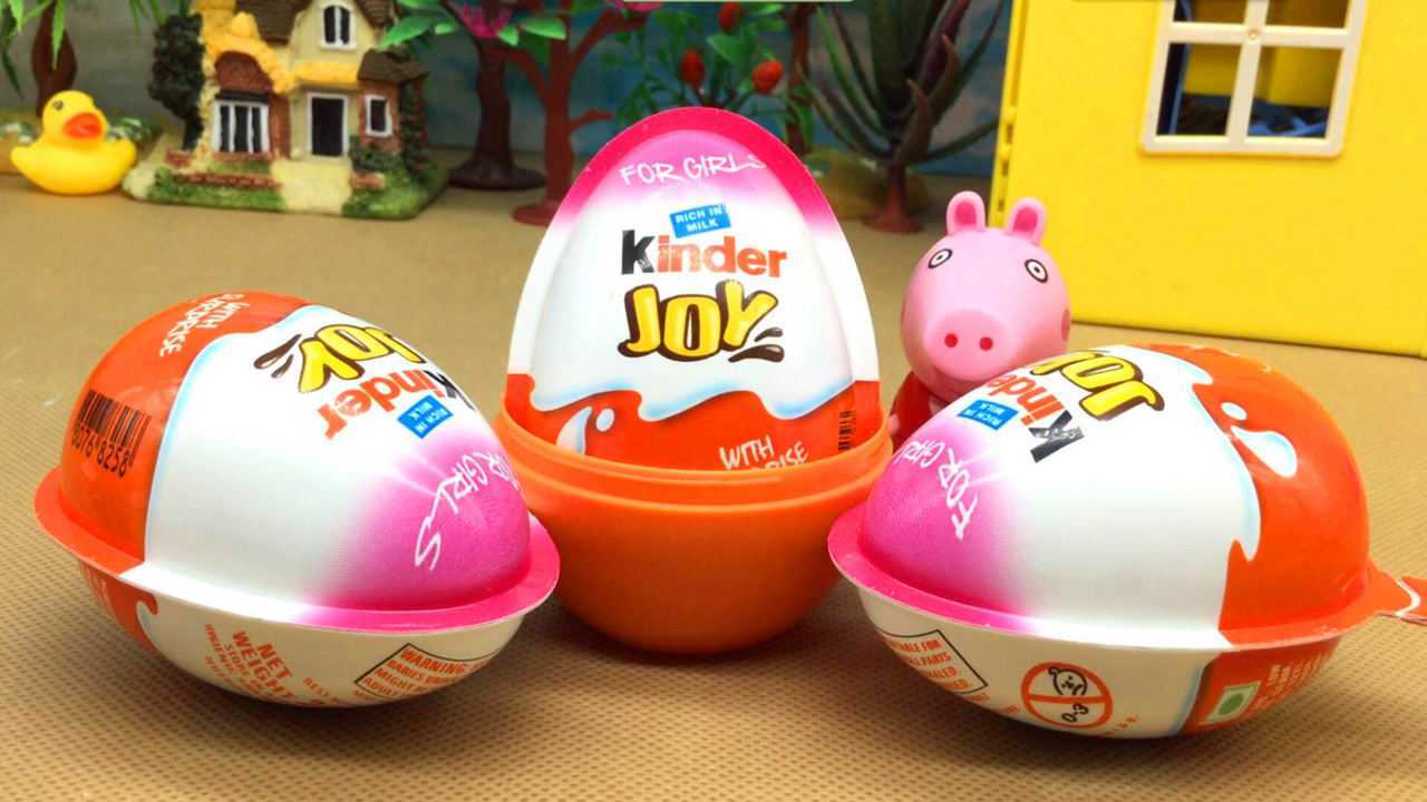 粉红小猪佩奇分享健达奇趣蛋女孩版