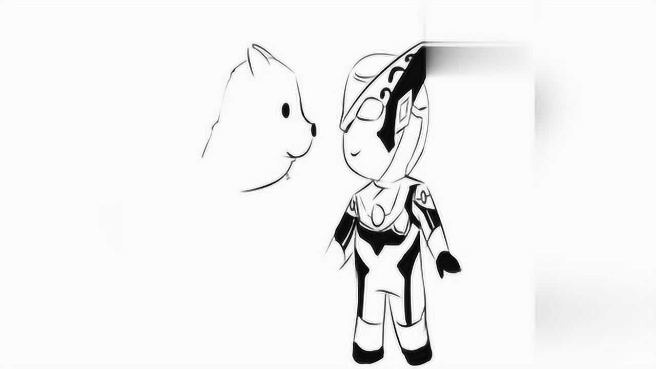 罗布奥特曼手绘漫画之罗索奥特曼和可爱的北极熊