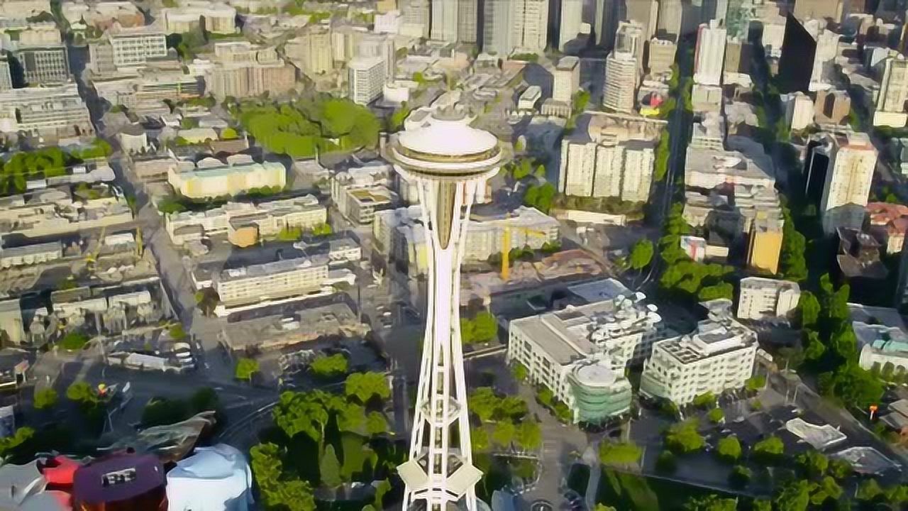 西雅图,超音速队的主场,空中不一样的风景