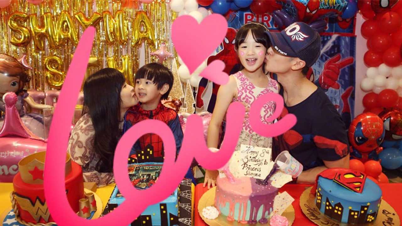 吴尊生日晒一家4口合照老婆罕见露真容颜值超高