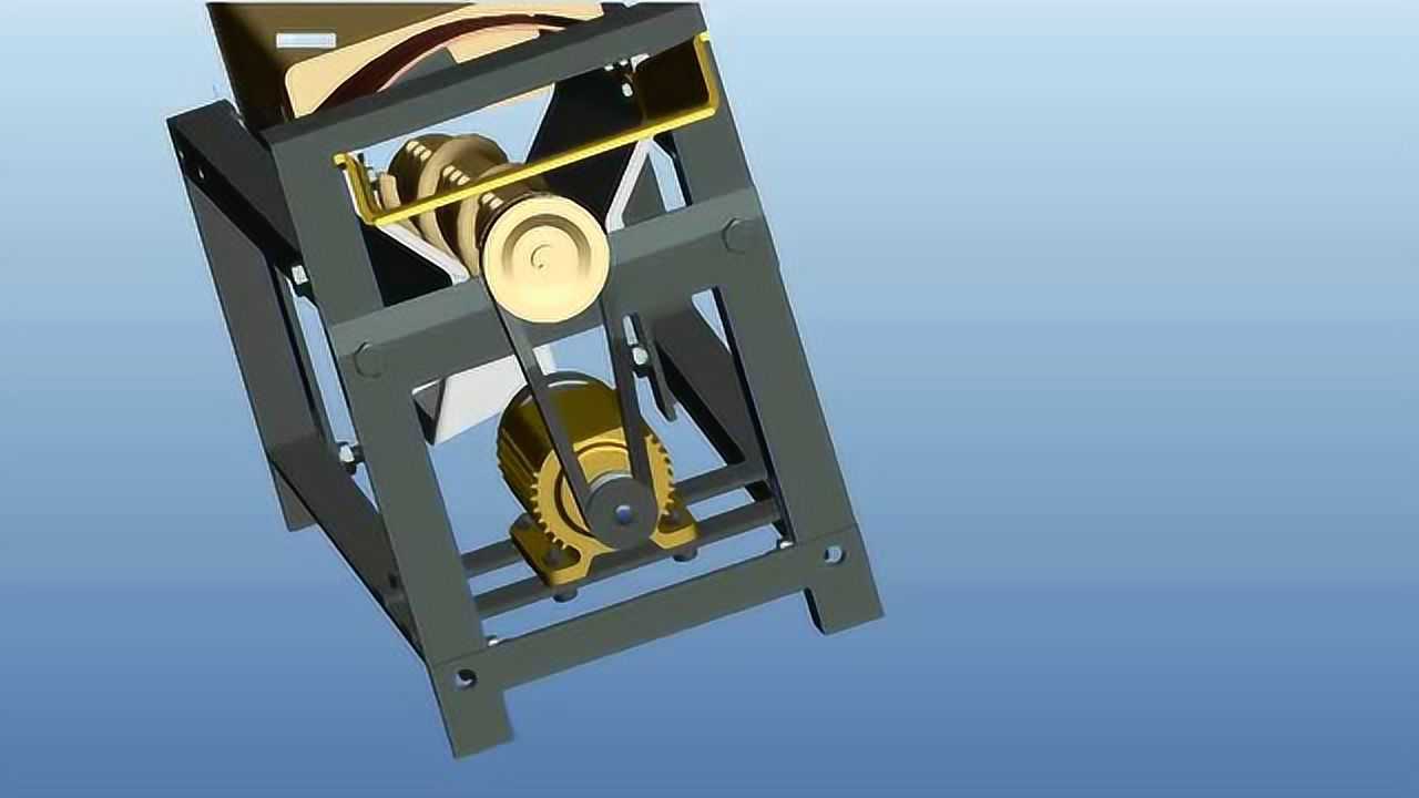 高效玉米脱粒机机构动画