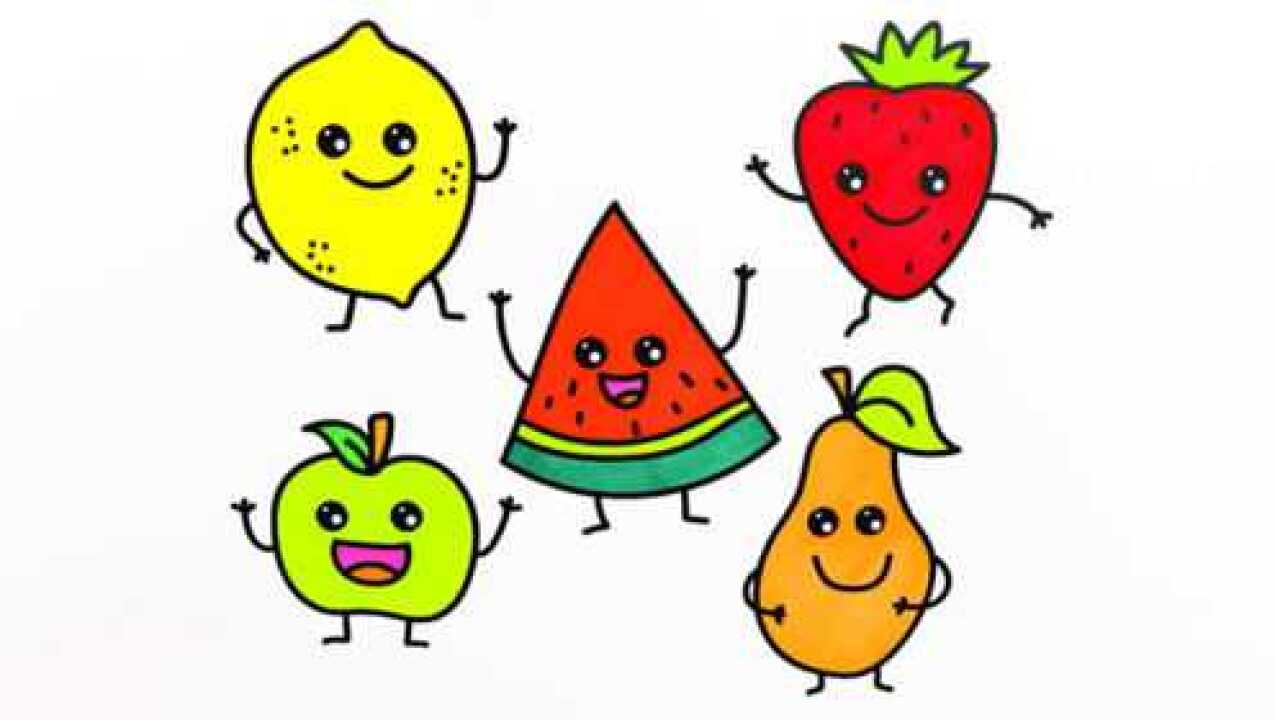 卡通水果小精灵简笔画基础课程