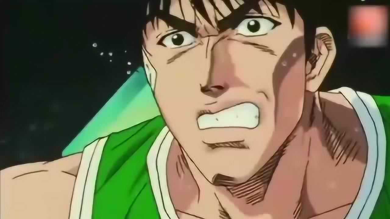 灌篮高手 樱木花道大力扣篮, 差点把篮板扣碎