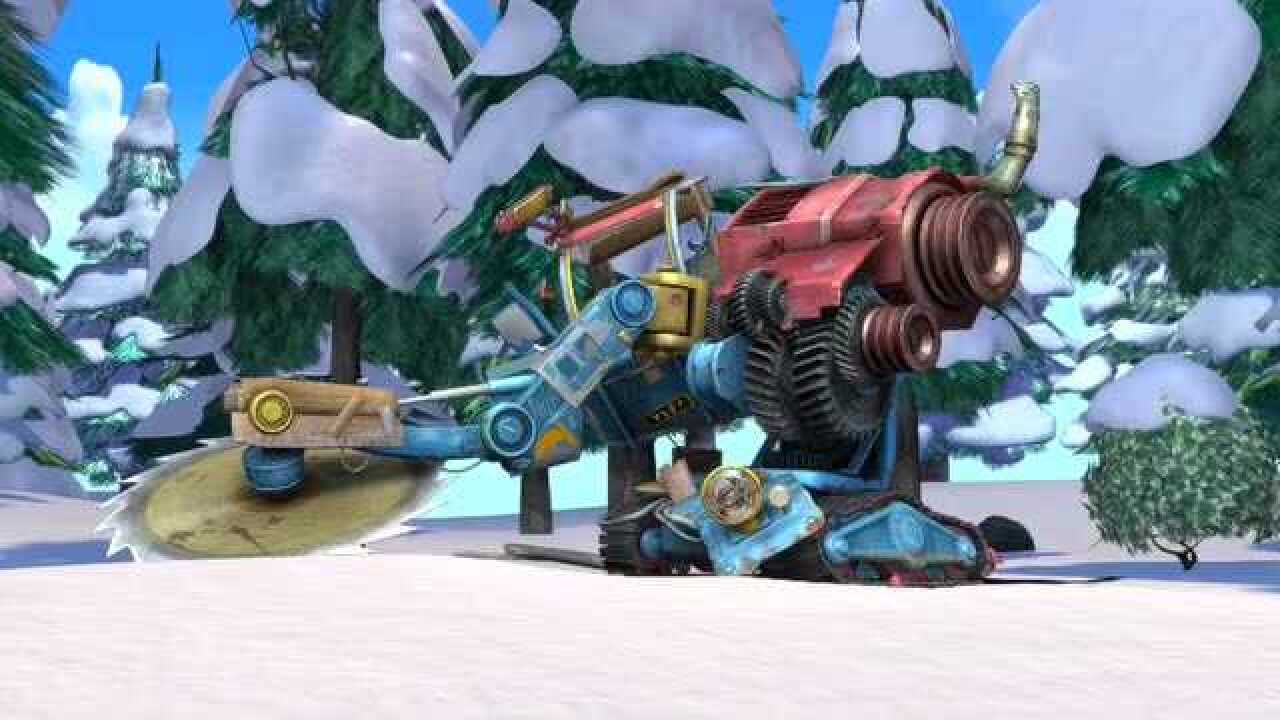 熊出没:熊二把光头强改的伐木机,改装成了汽车!