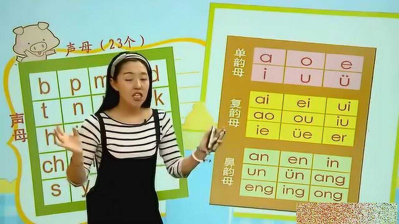 拼音家族联欢会：全部拼音巩固与应用第1段