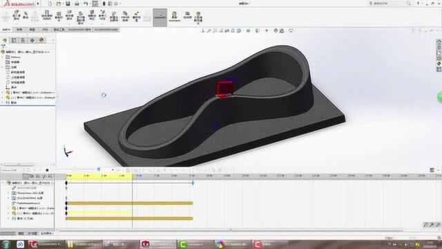 SolidWorks运动算例:随路径配合的运动