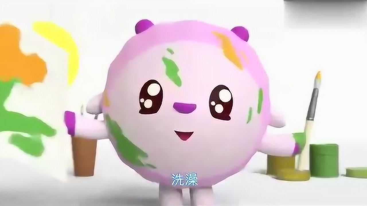 《瑞奇宝宝》文文在画什么,往自己的小脸蛋上画,都成小花猫了!