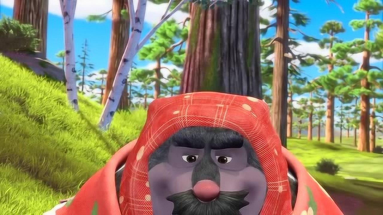 熊熊乐园萝卜头被大黑熊老师扮的样子吓到了