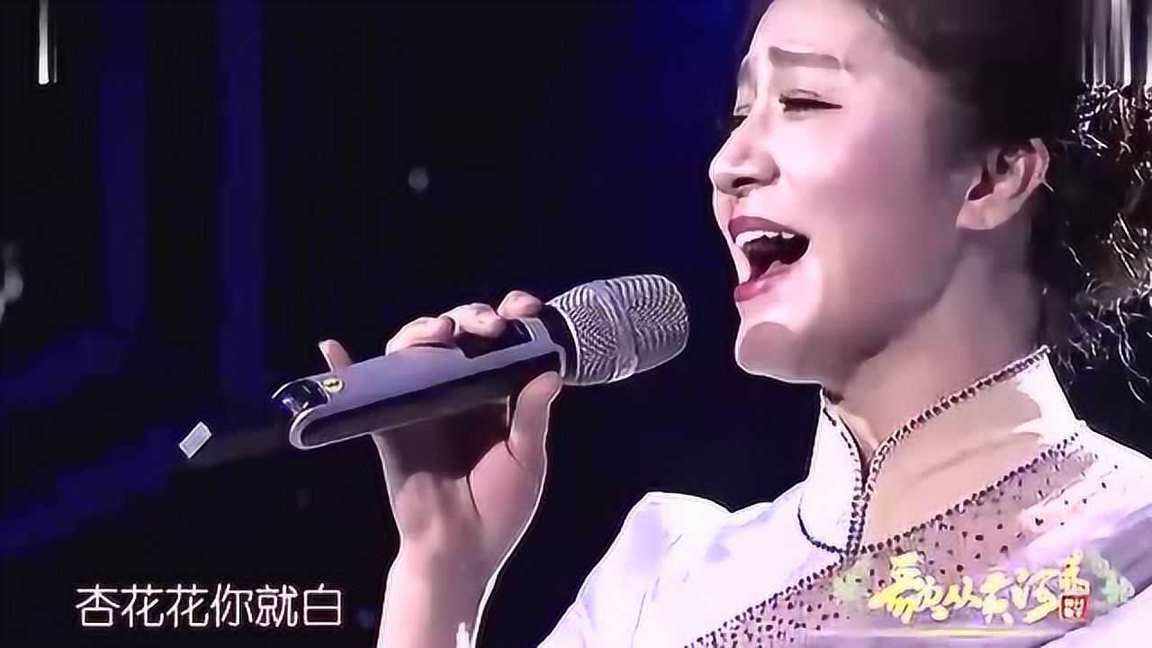 张红丽桃花红杏花白太好听了