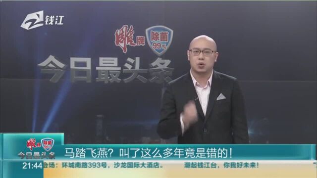 “马踏飞燕”其实是“马超龙雀”叫了这么多年竟是错的!