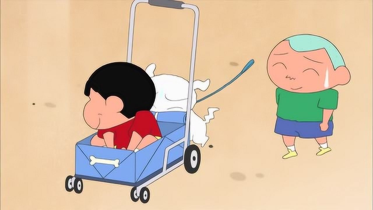 蜡笔小新:看到别人都是豪华对待狗狗,小白过得太糙了,那也认了