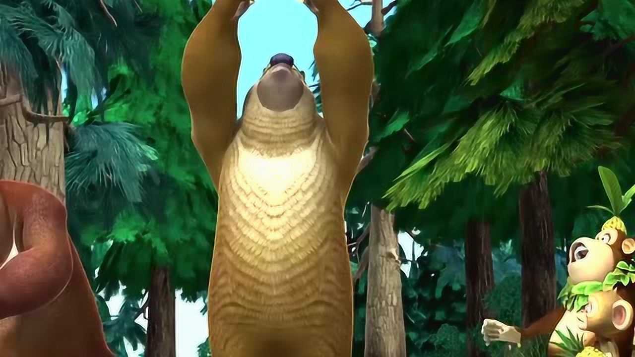 熊出没:熊大熊二秀起了肌肉