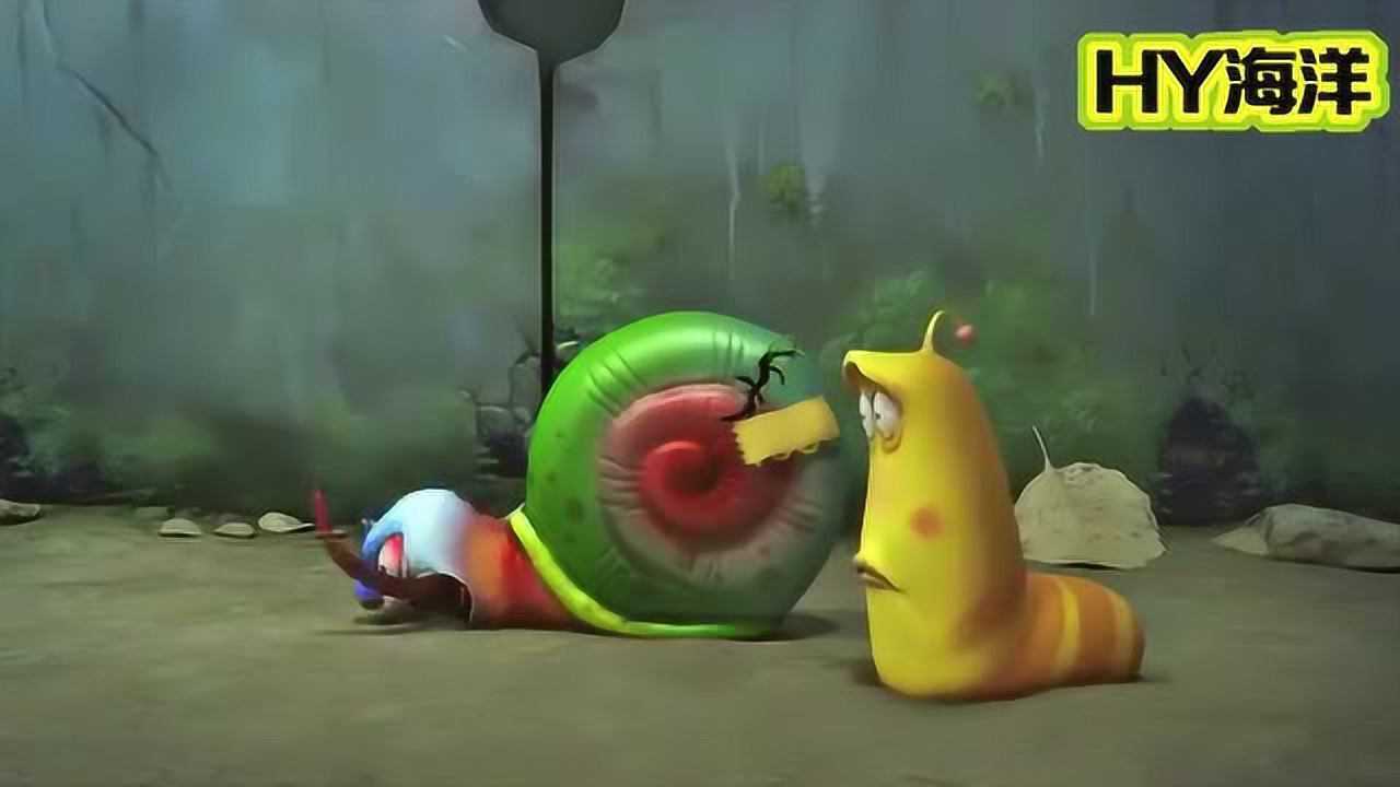 爆笑虫子是的蜗牛不但很慢而且还是个肌肉男