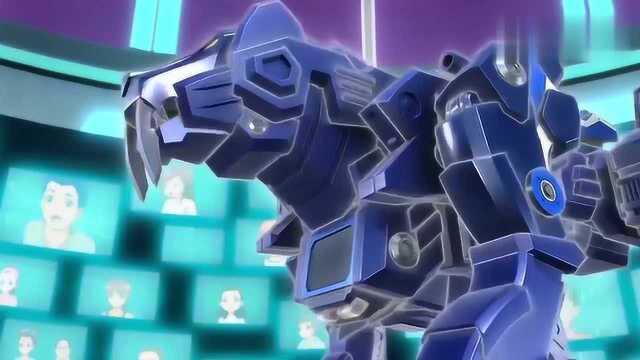 机甲兽神:绝地雄狮使用轰天爆龙的觉醒芯片,一击定乾坤