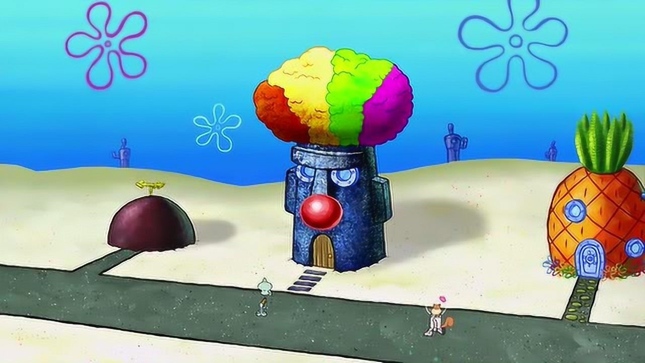 海绵宝宝珊迪看见大家都不一样了