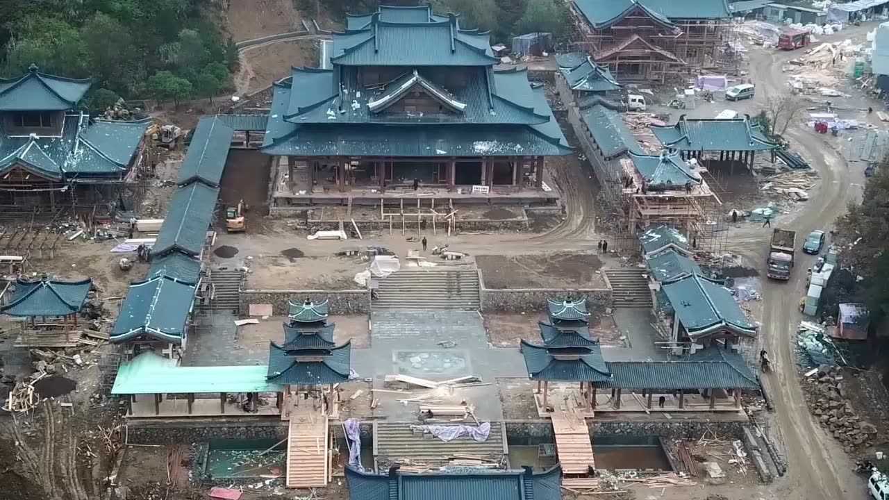 横店影视城春秋唐园1号山山谷新场景