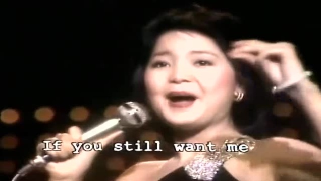 40年前邓丽君演唱美国爱情老歌《老橡树上的黄丝带》