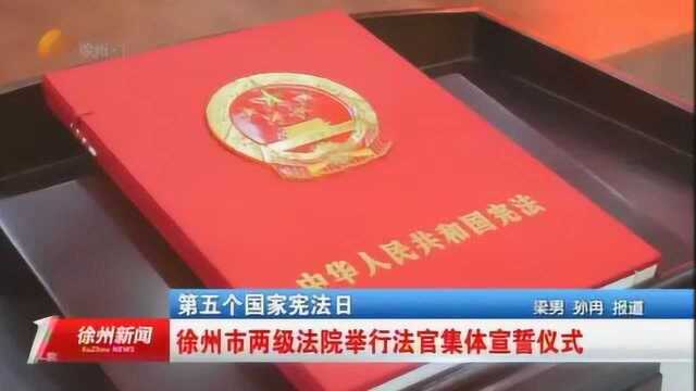 第五个国家宪法日:徐州市两级法院举行法官集体宣誓仪式