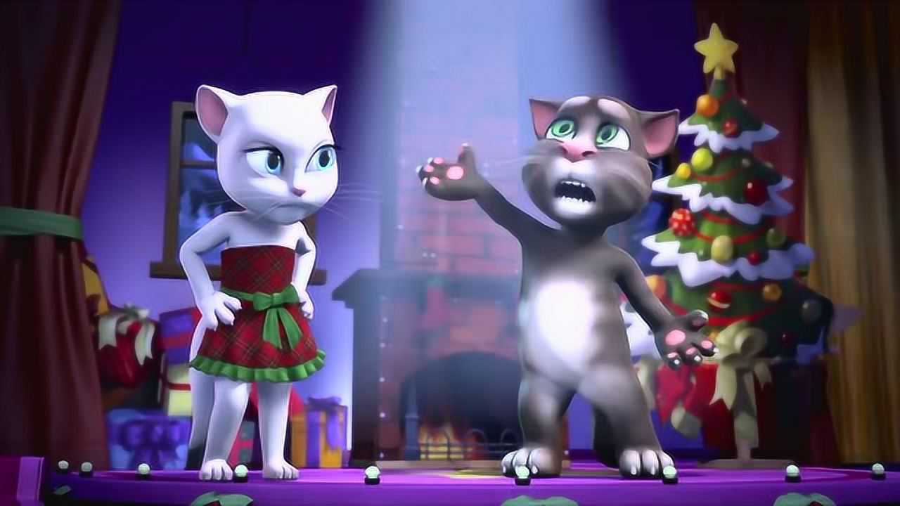 亲子早教动画,汤姆猫和安吉拉一起唱歌!