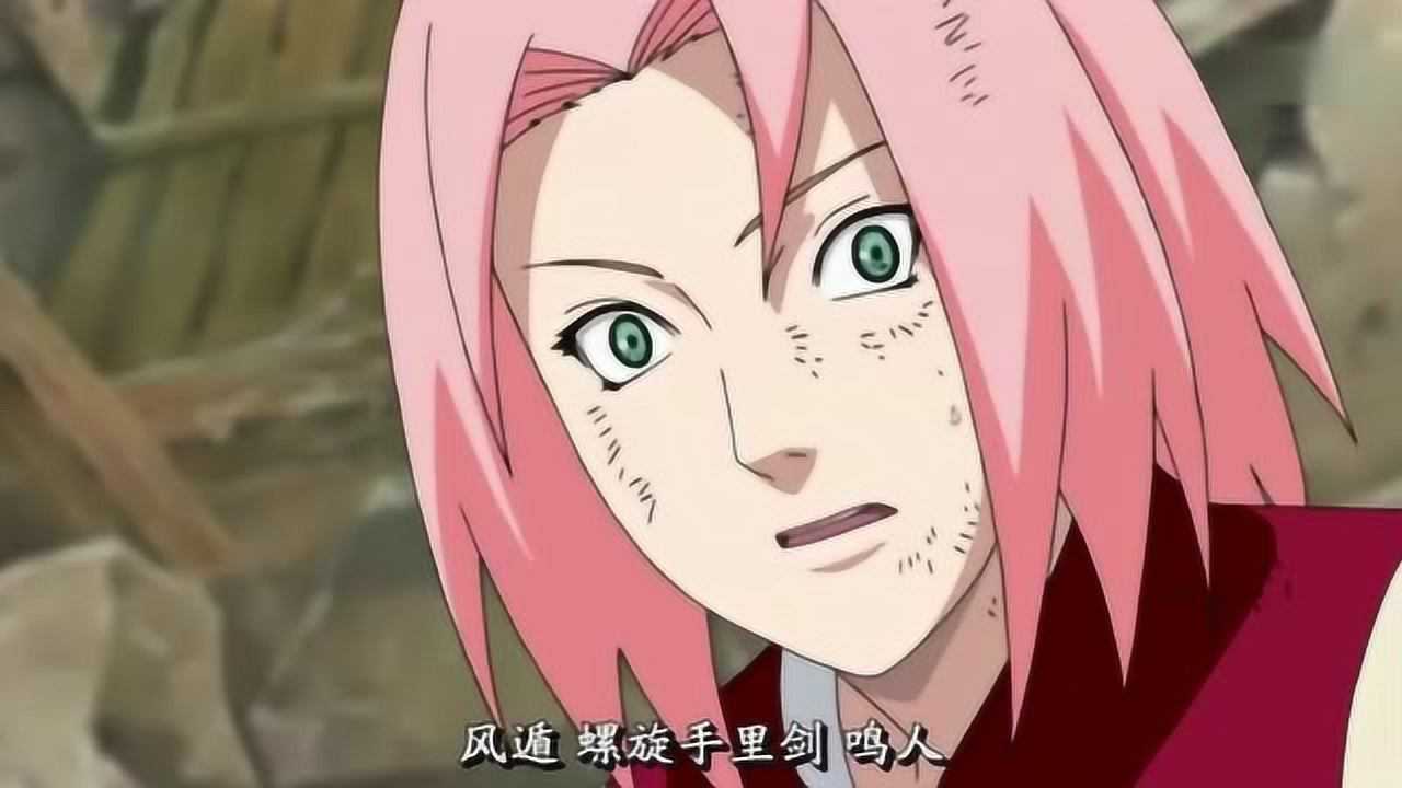 鸣人仙人模式下第一次使用仙法风遁螺旋手里剑小樱你咋知道这招