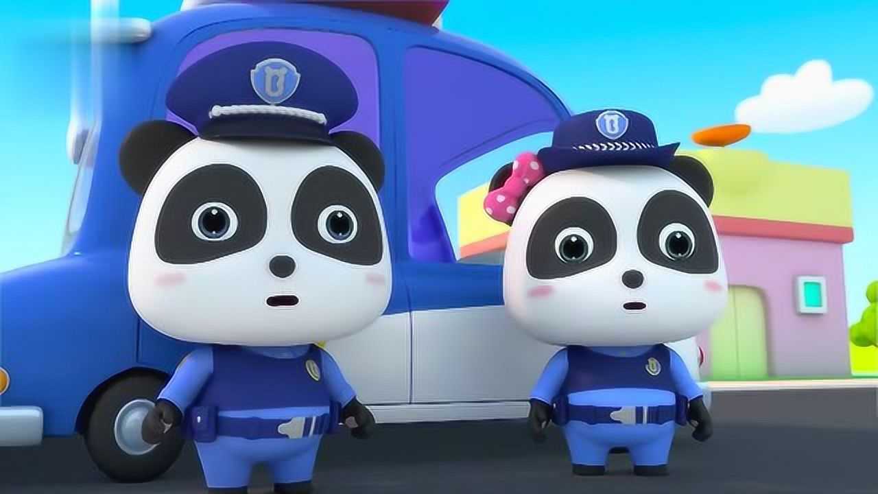 奇奇妙妙变身小警察帮助迷路的猫咪找到家 幼儿动画片