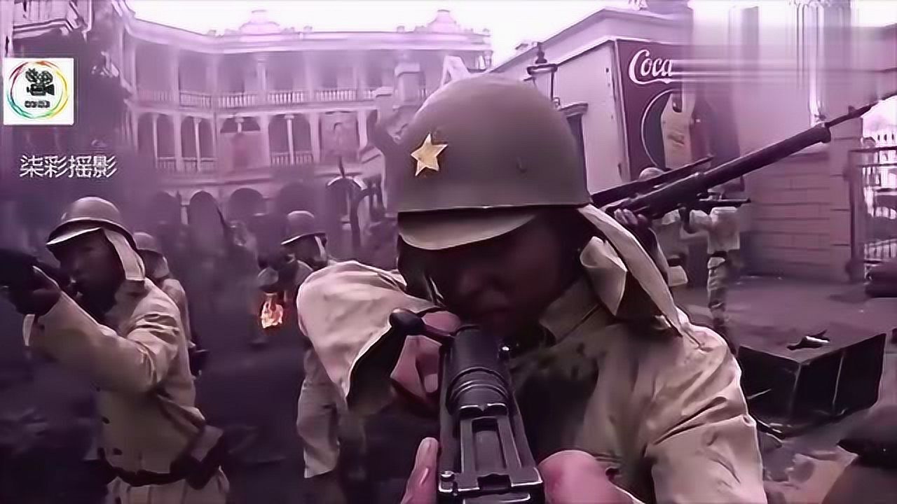 鬼子进入城内,我军埋伏在附近偷袭鬼子