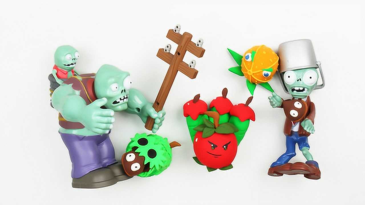 植物大战僵尸2蒸汽时代苹果迫击炮彩泥超轻粘土趣盒子手工课