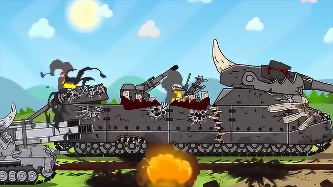 坦克世界kv44被打残了镰刀盾牌坦克出手巨鼠直接被打到冒火了