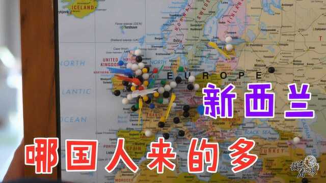 新西兰旅游哪国人来的多,看看地图上的小红旗,中国游客真不少