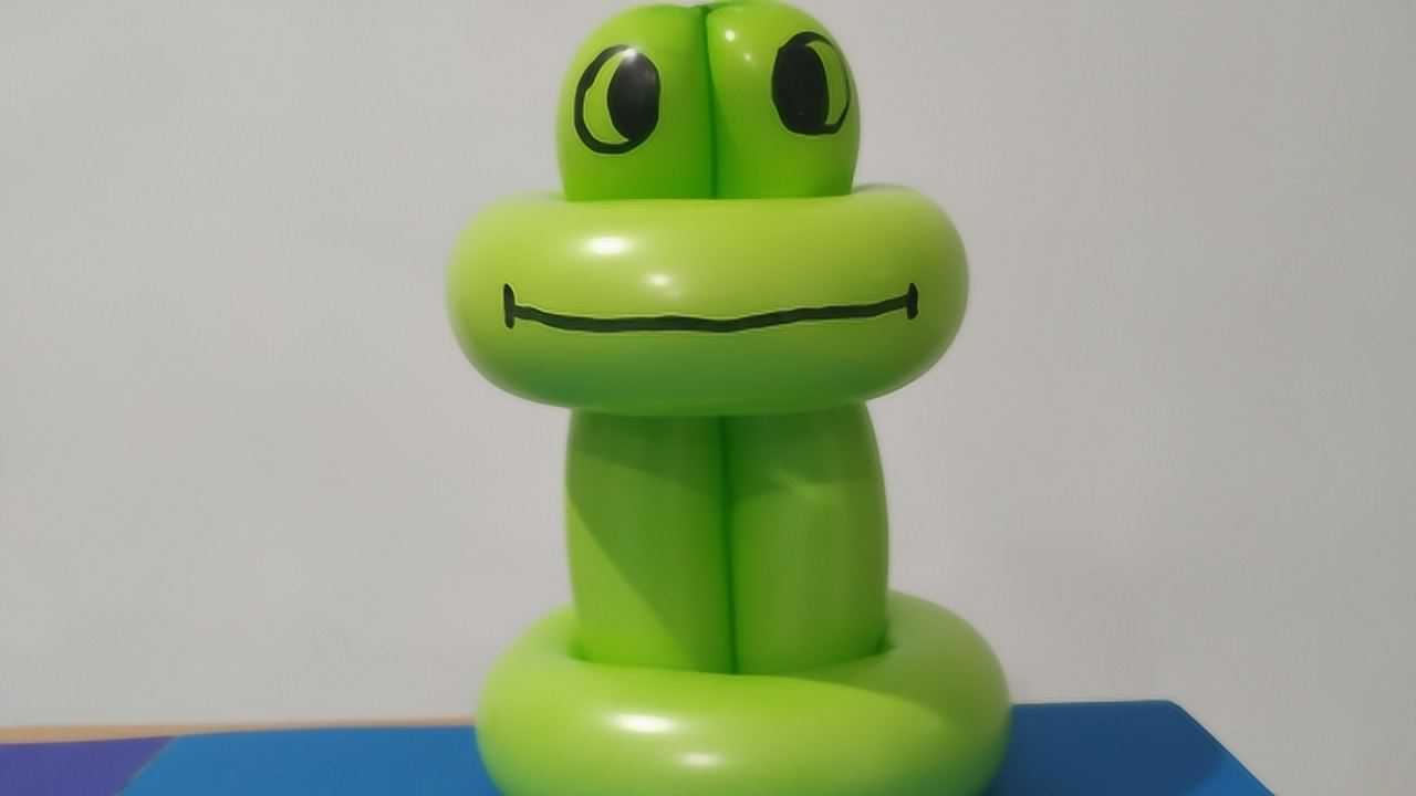 创意手工气球做一个可爱的小青蛙