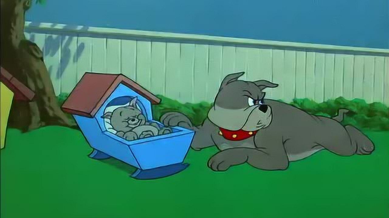 猫和老鼠大狗狗的儿子一被吵醒就打嗝